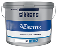 Sikkens Alpha Projecttex глубокоматовая краска для стен и потолков