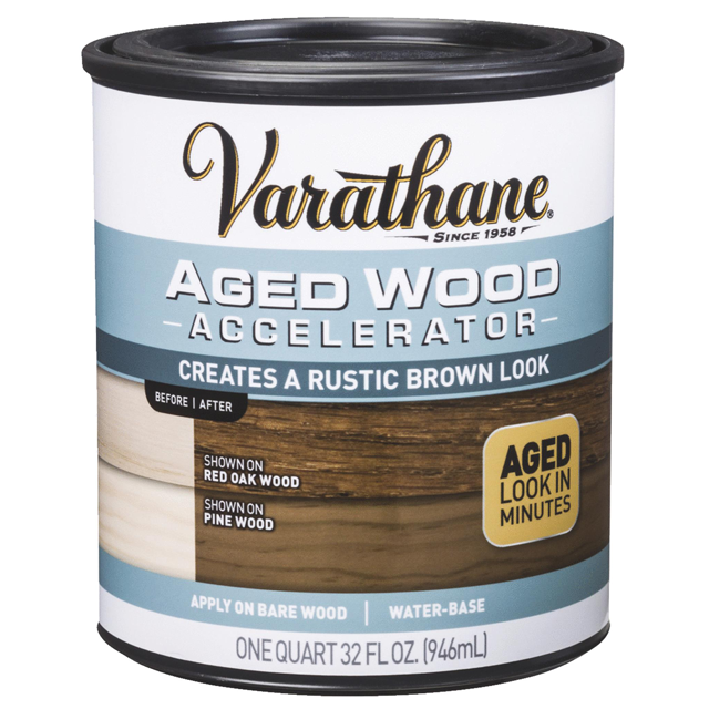 Состав для искусственного состаривания древесины (коричневый) Varathane Aged Wood Accelerator