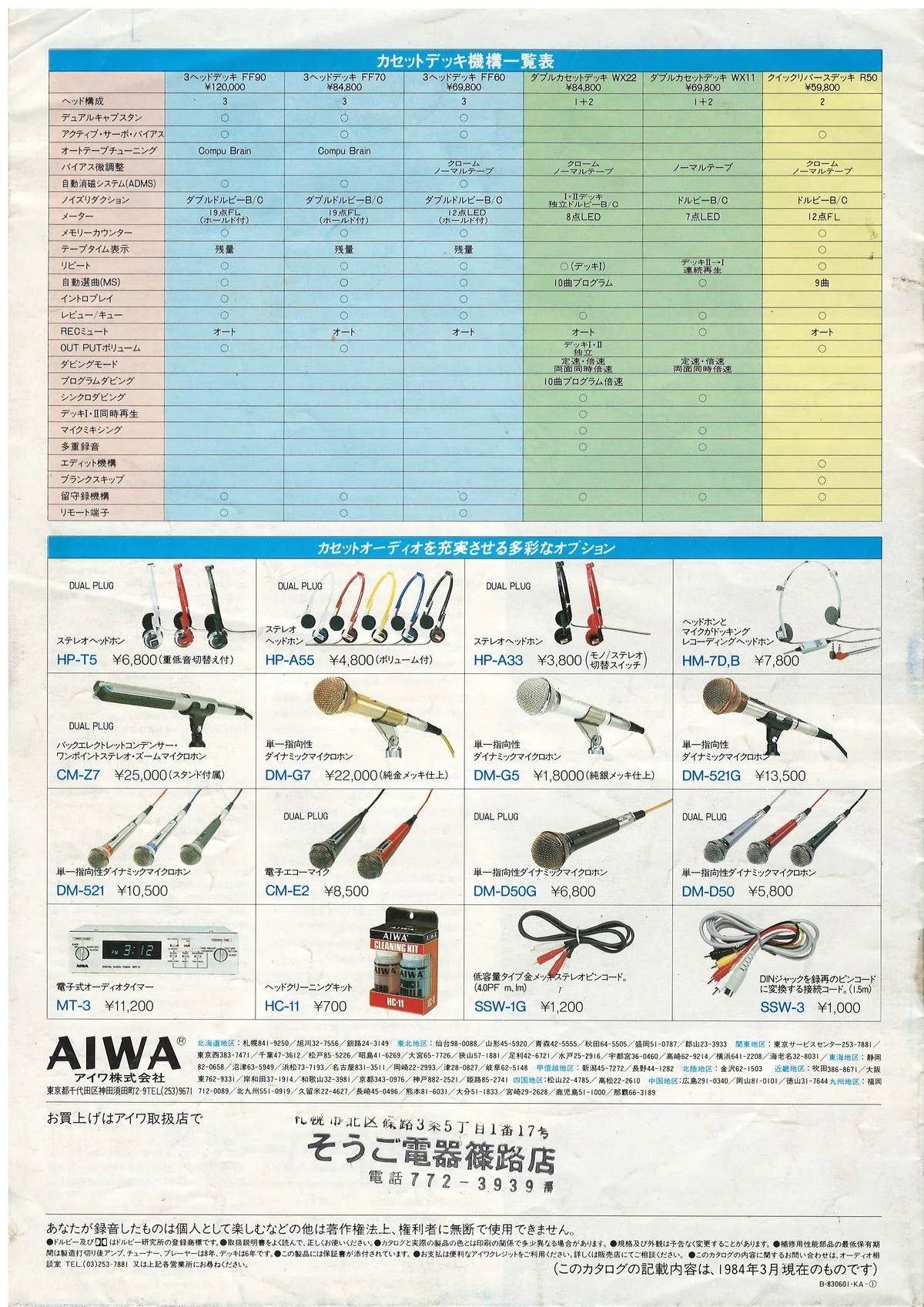 AIWA Cassette Decks — 4