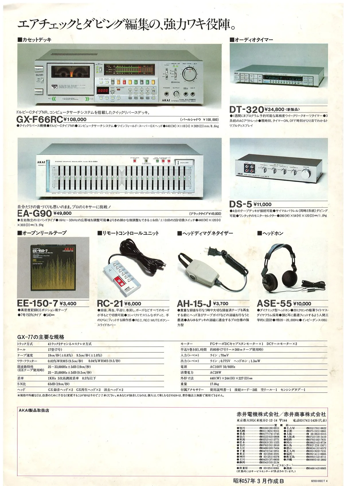 AKAI GX-77 March 1982 - 4