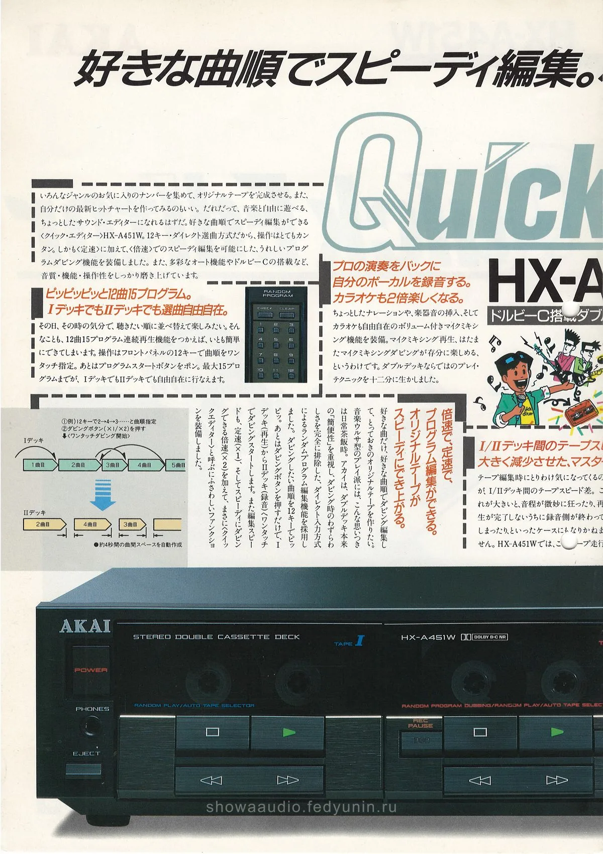 AKAI Tape Deck HX-A451W — доп. 1