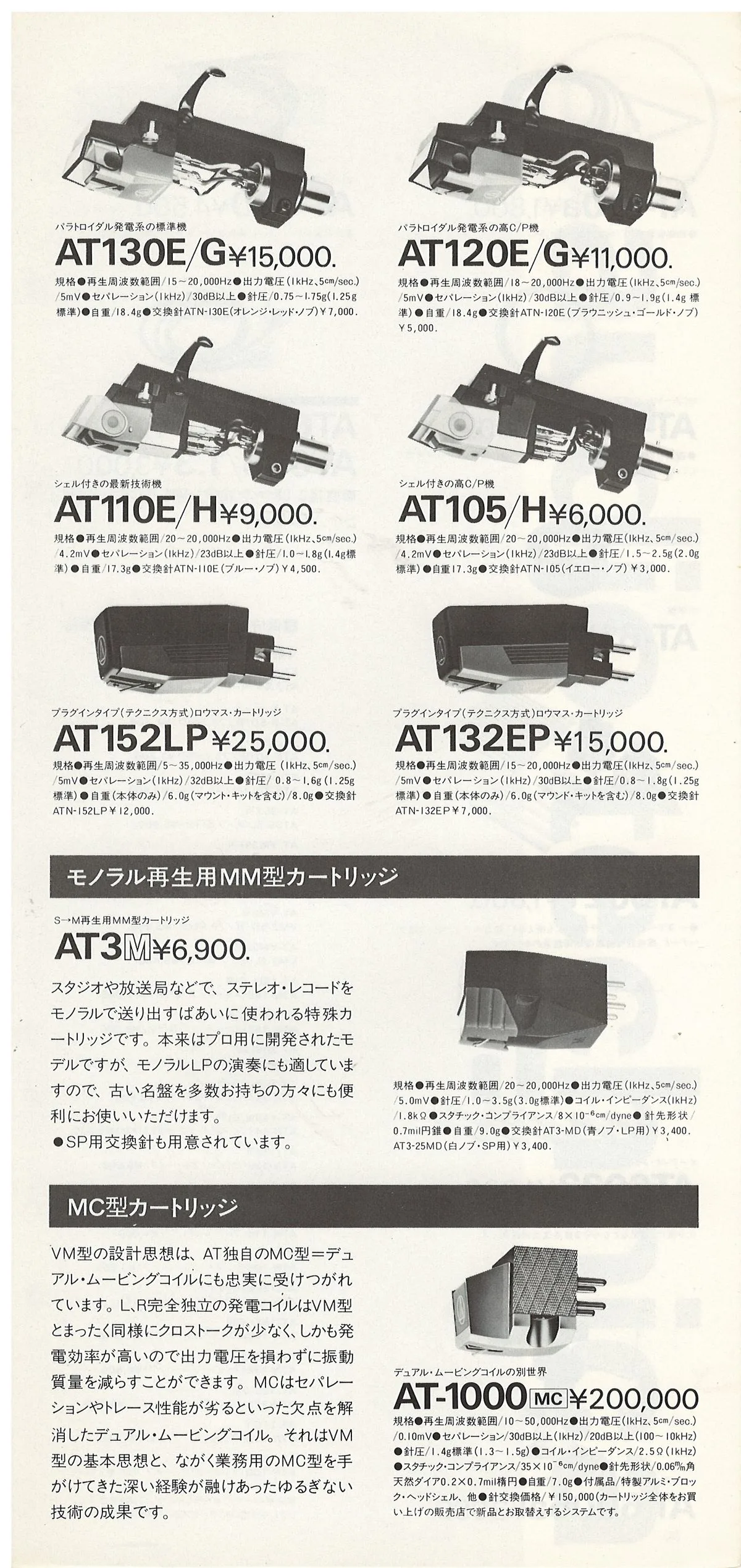 Audio-Technica General Catalog December 1981 — 3