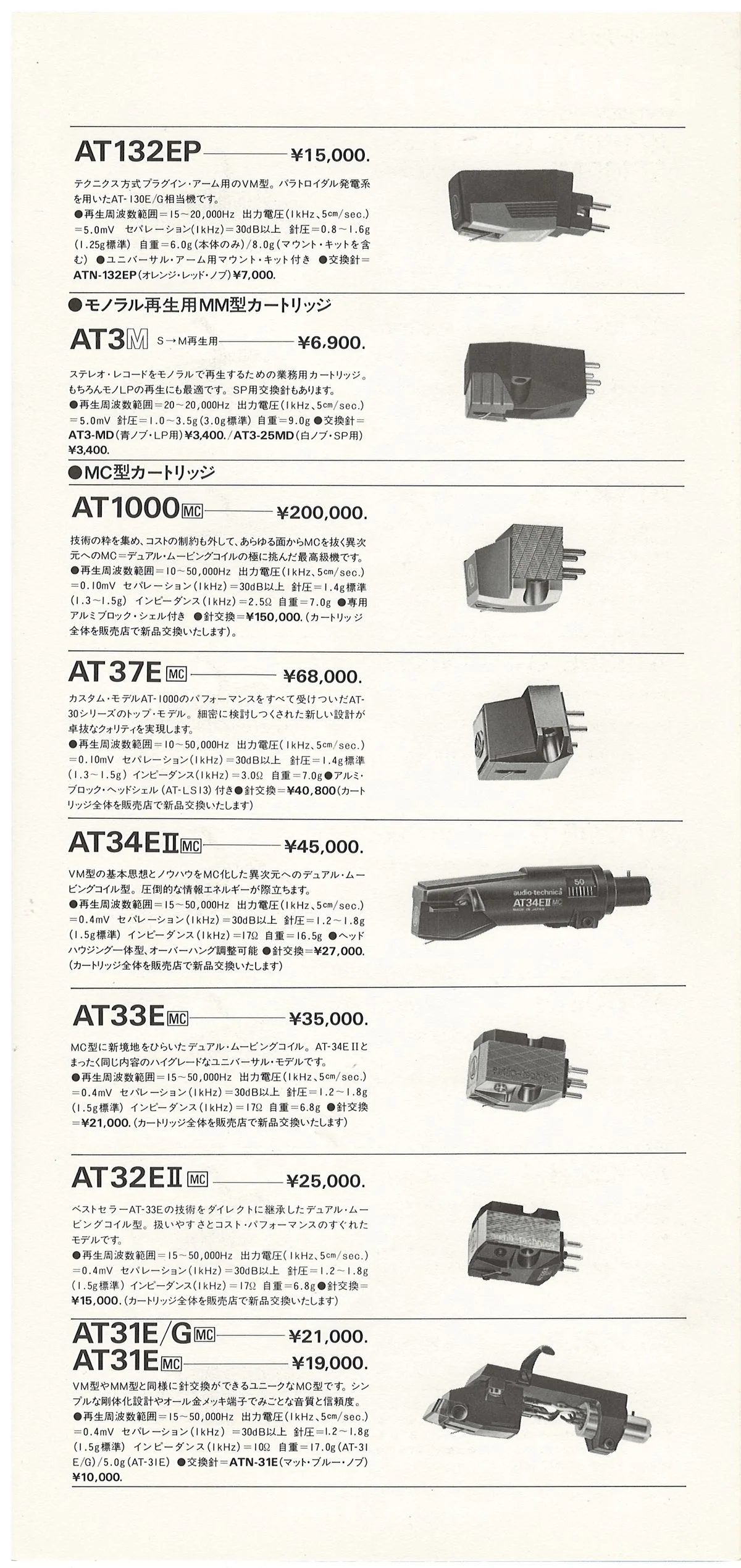Audio-Technica AT Product Guide March 1983 — 3