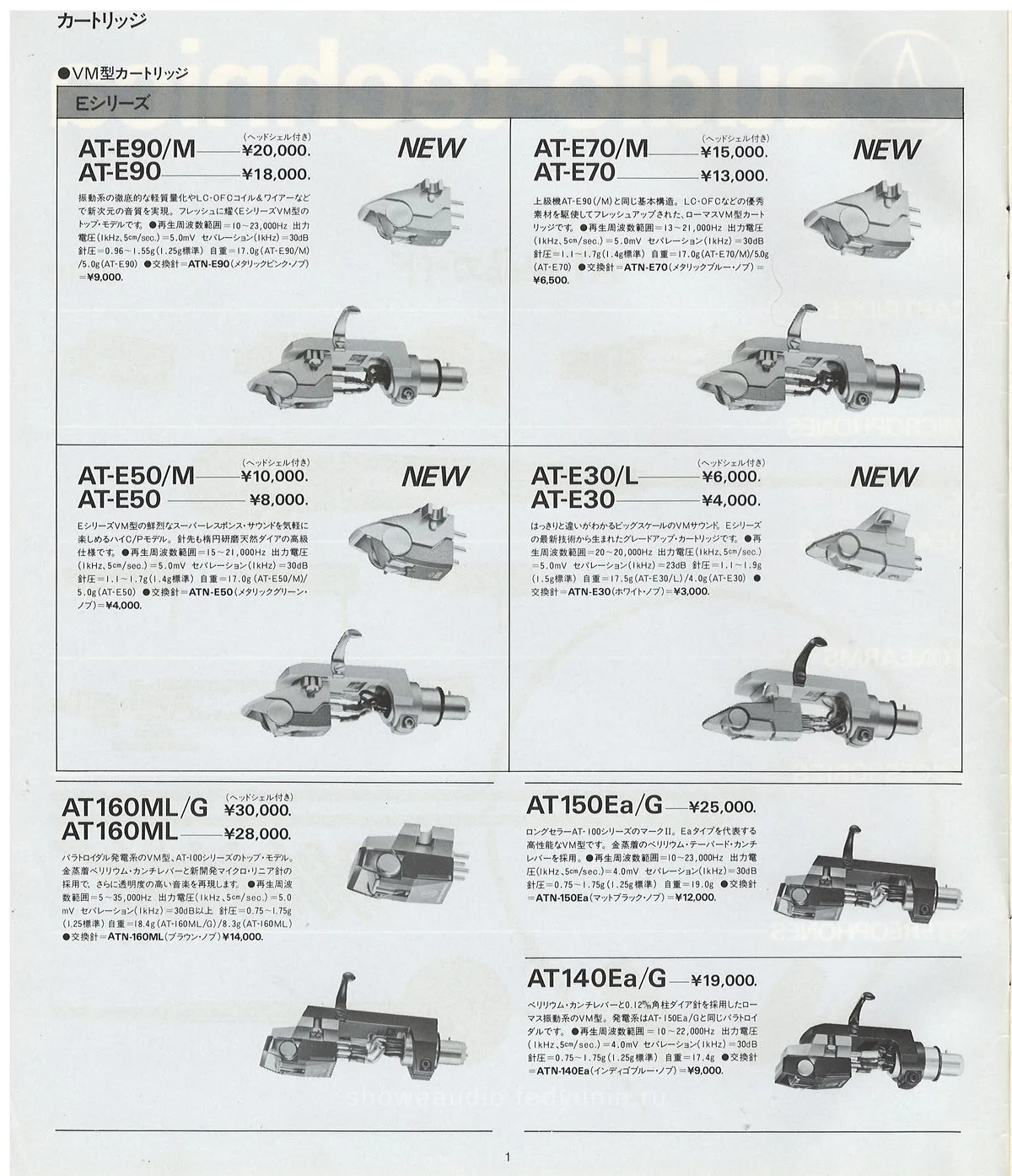 Audio-Technica AT Products Guide, October 1984 — 2