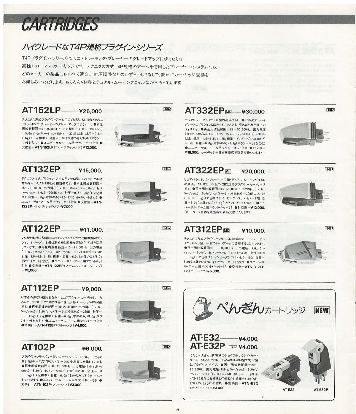 Audio-Technica Products Catalog April 1985 — 6