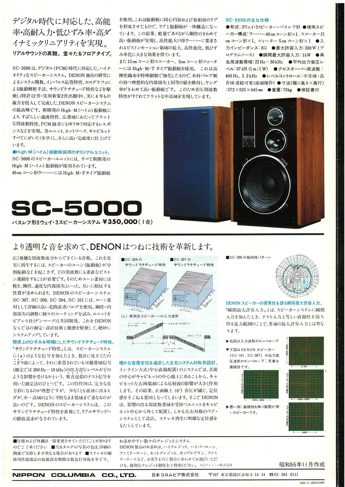 DENON Stereo Acoustic System November 1980 - 6