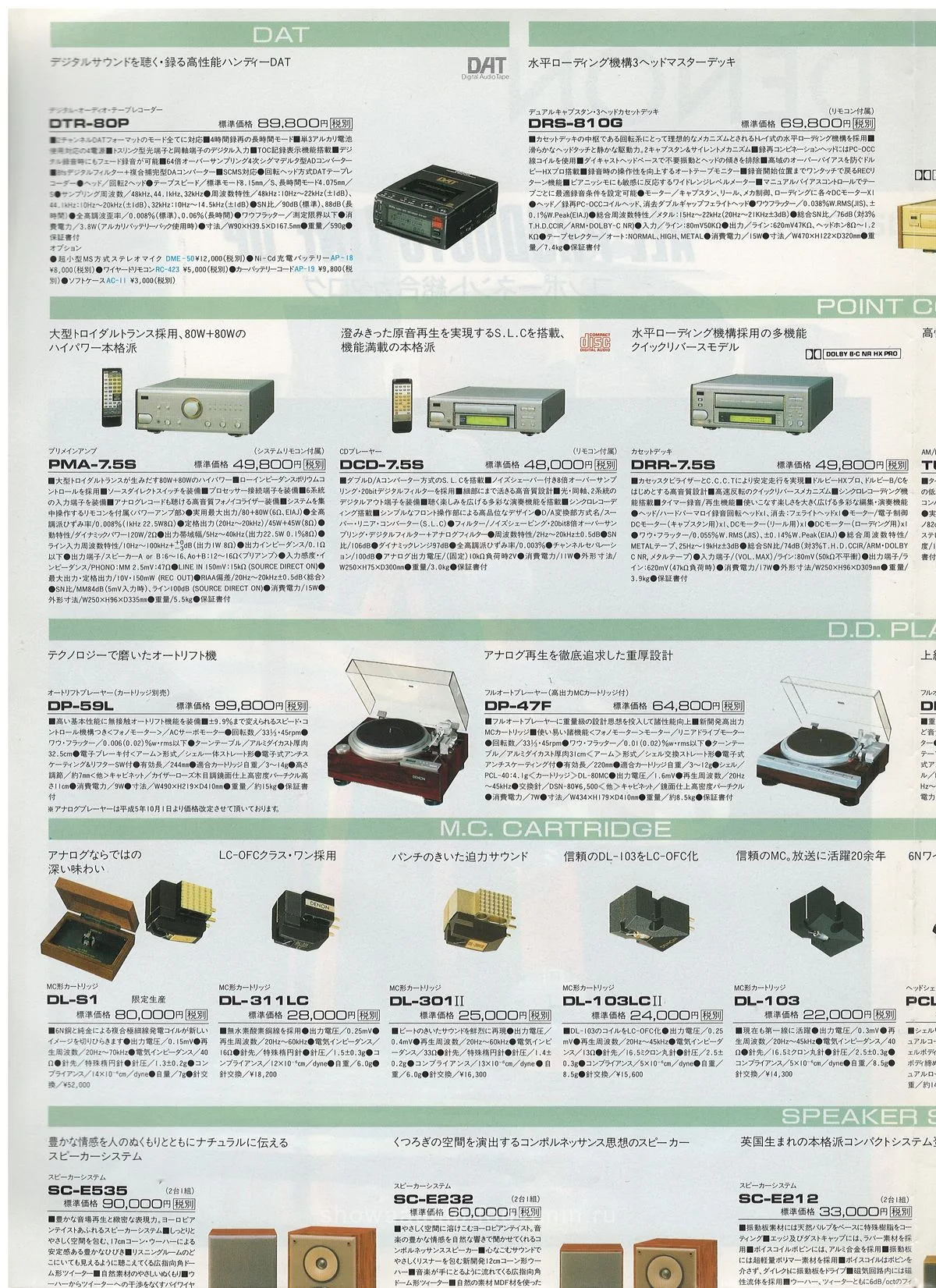 DENON All Products Line Up Vol 104 October 1993 - extra 3