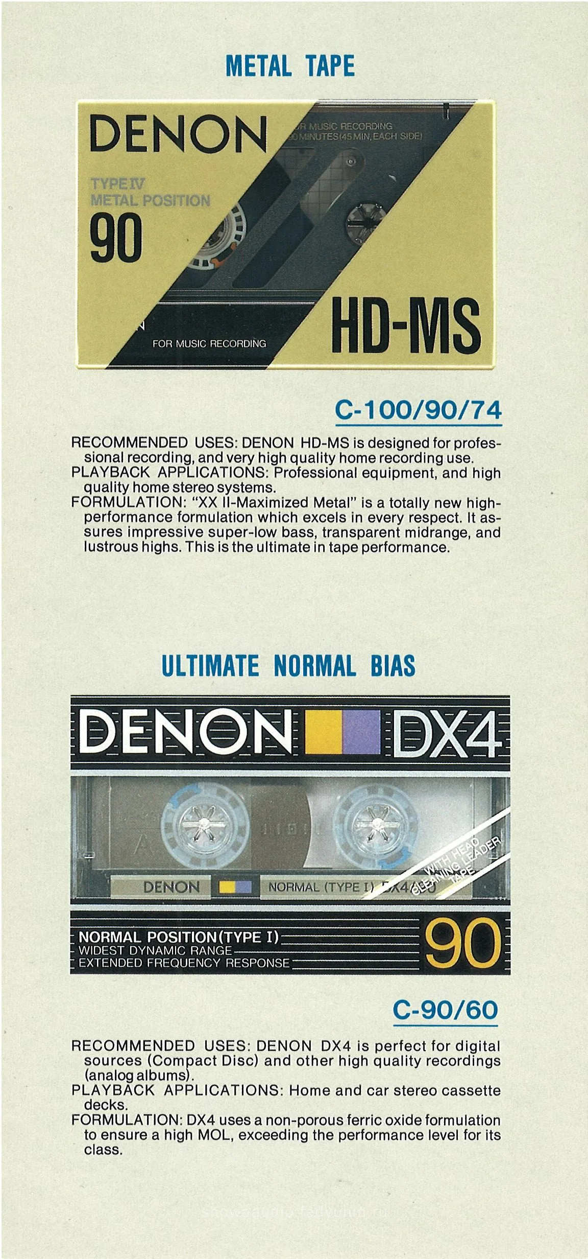 DENON Audio Tape - 4