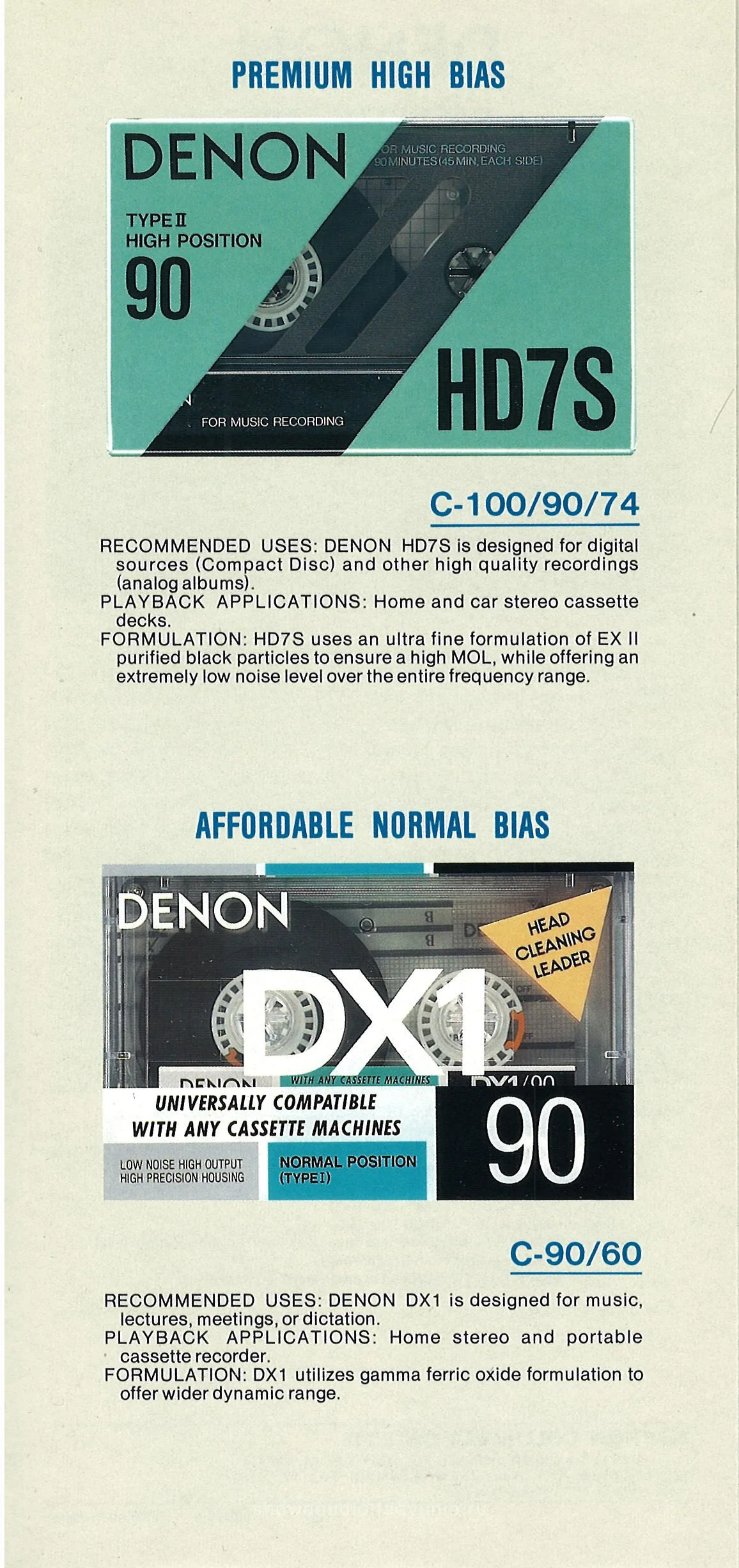 DENON Audio Tape - 6