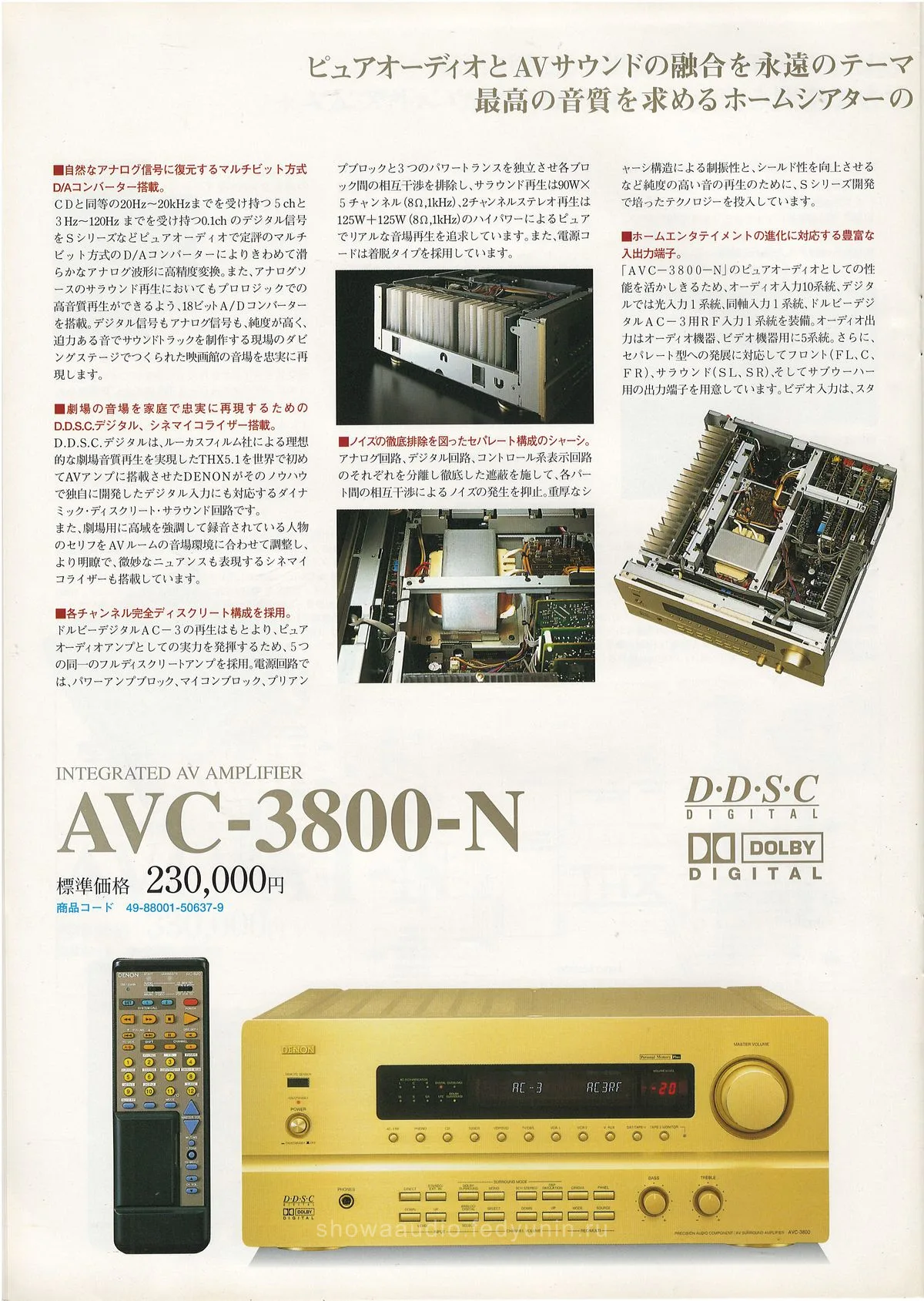 DENON AV Surround Amplifiers October 1996 - extra 13