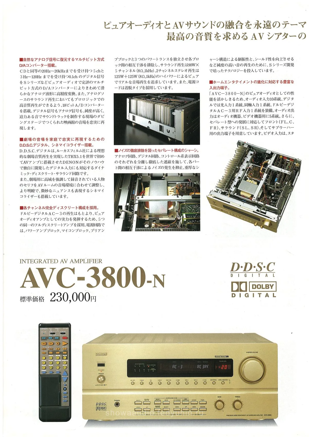 DENON AV Surround Amplifiers February 1999 - 12