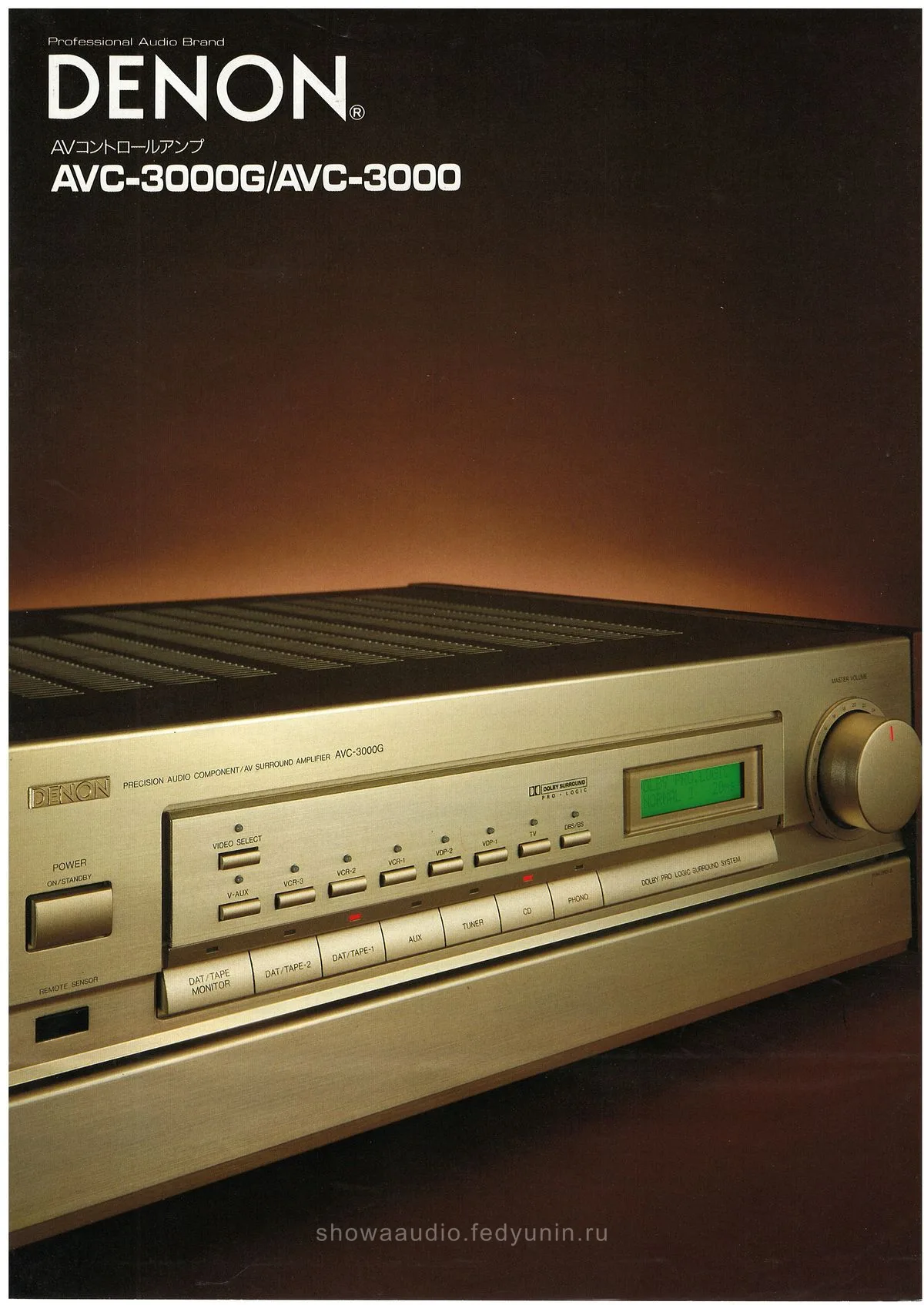 DENON AVC-3000 November 1989 - обложка