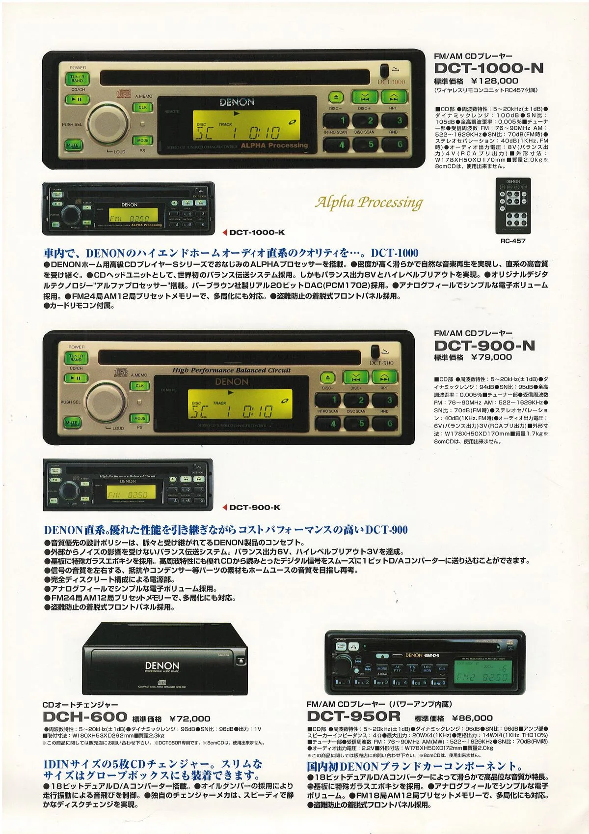 DENON CAR COMPONENT March 1999 - extra 5