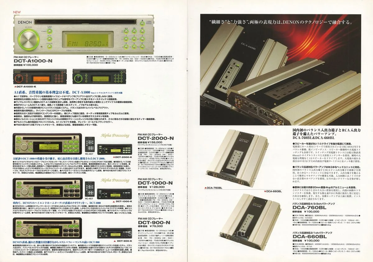 DENON Car Component March 2000 - 4