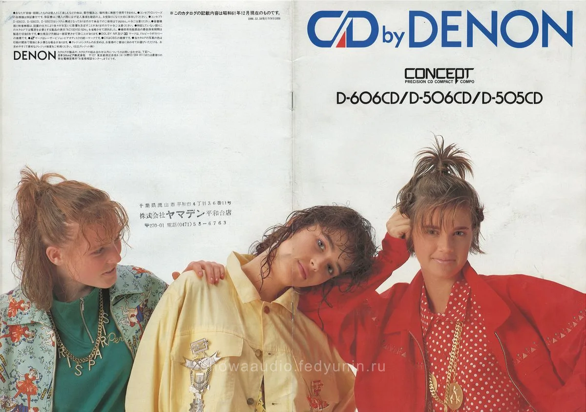 DENON Concept December 1986 - обложка