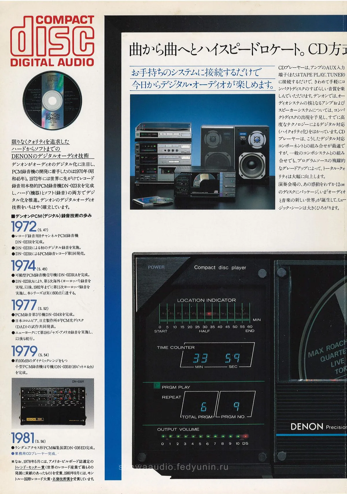 DENON DCD-2000 September 1982 - extra 3