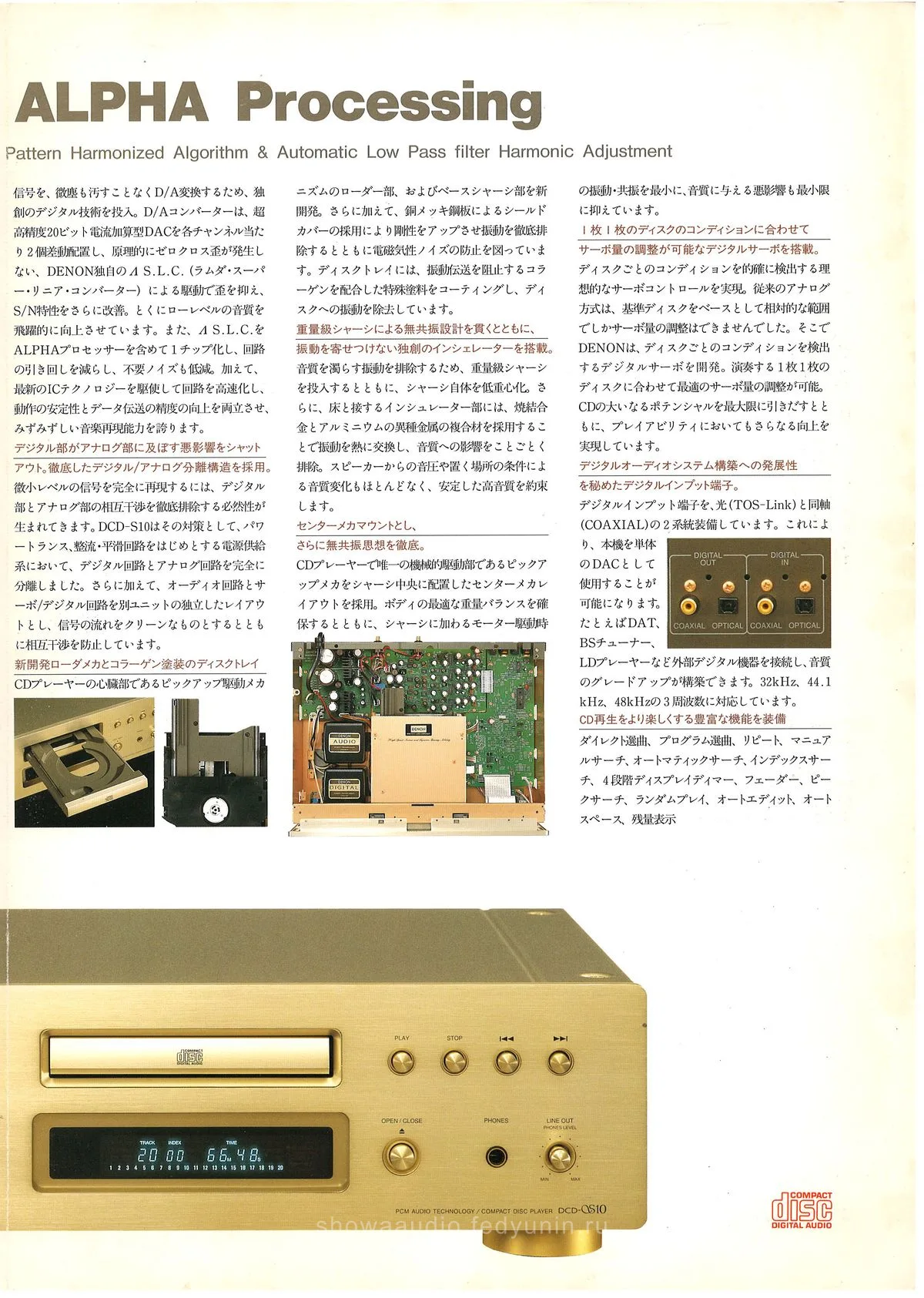 DENON DCD-αS10 September 1994 - extra 2
