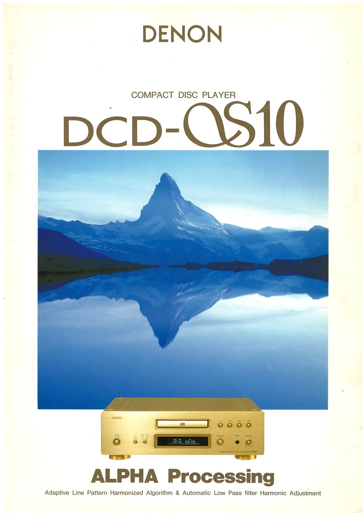 DENON DCD-αS10 September 1994 - cover