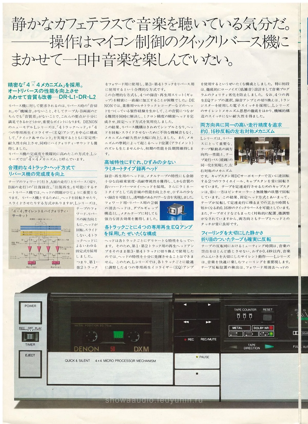 DENON Cassette Tape Deck DR-L1 DR-L2 June 1981 - доп. 1