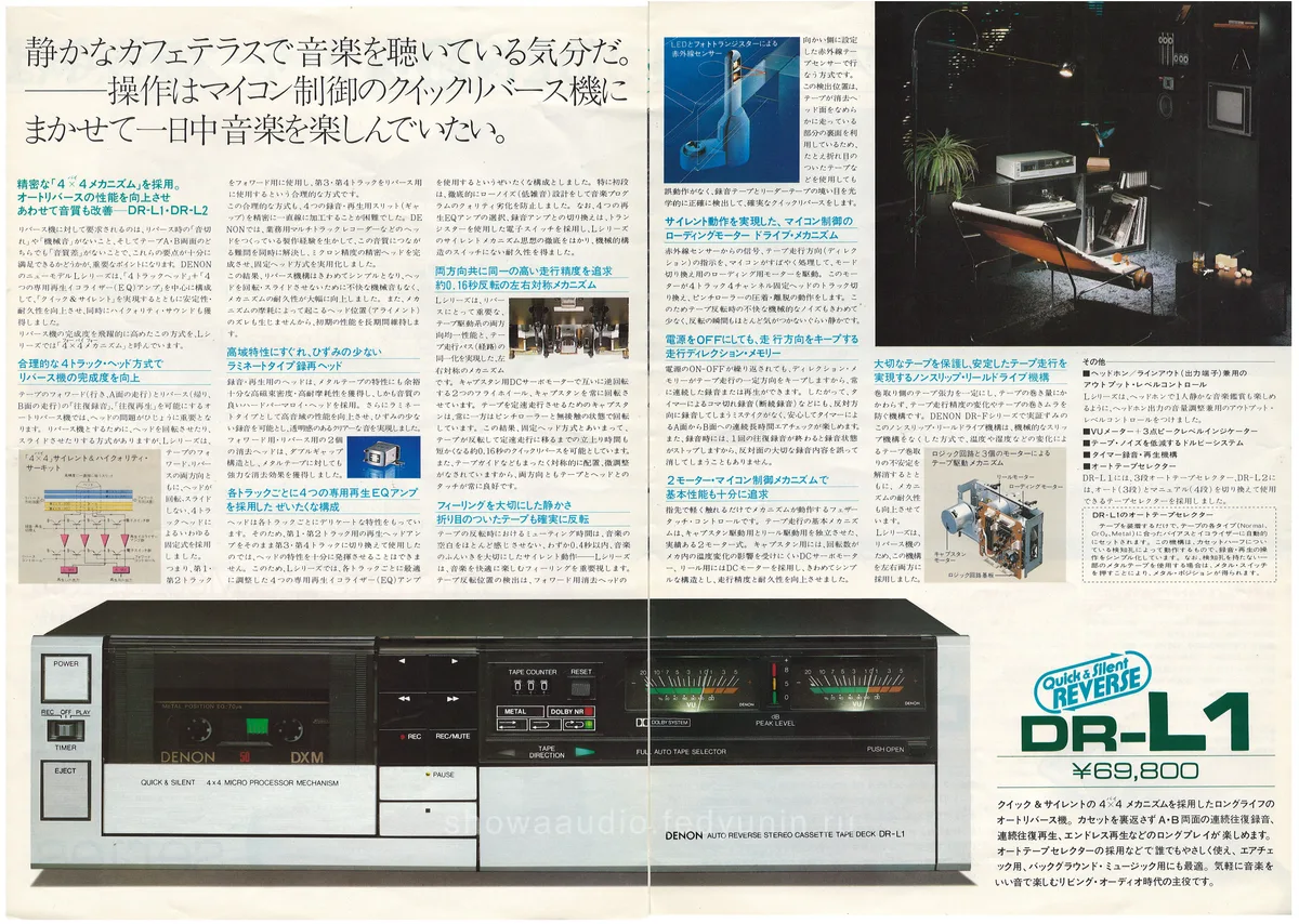 DENON Cassette Tape Deck DR-L1 DR-L2 June 1981 - 2