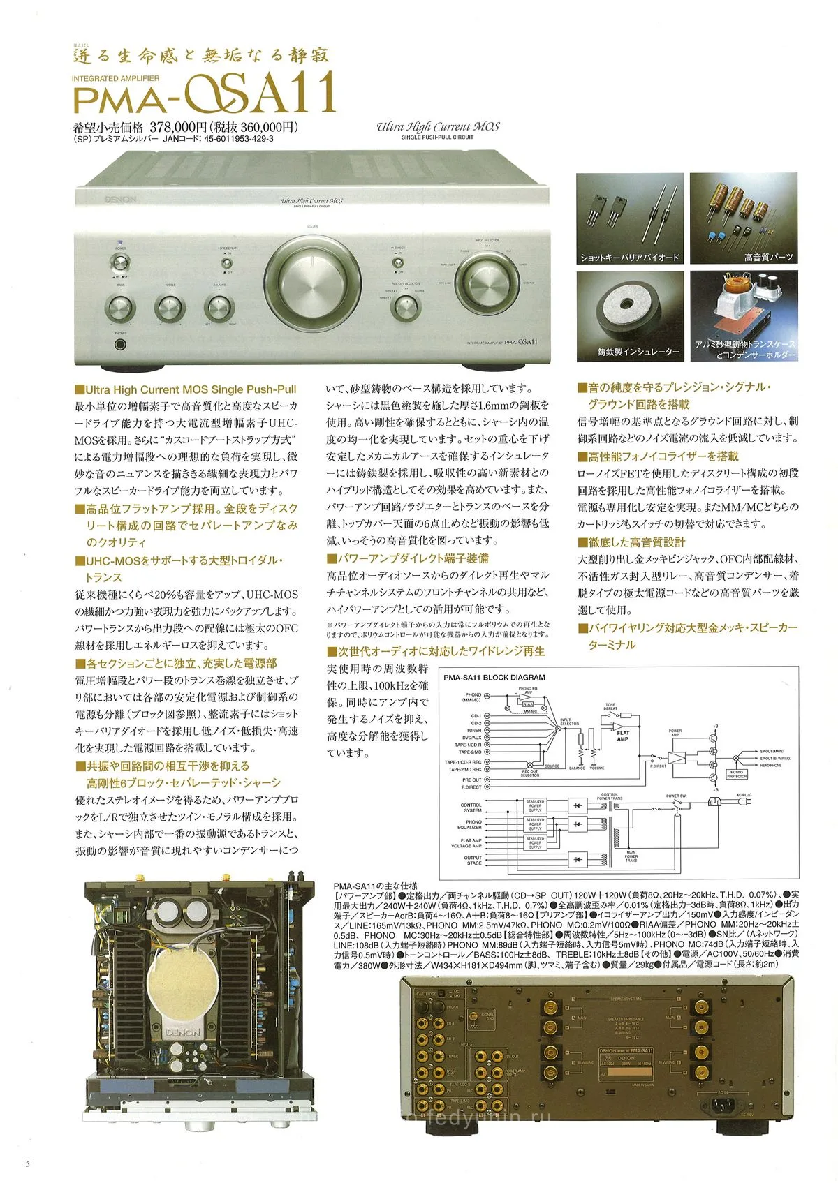 DENON Hi-Fi Audio Components June 2011 - 6