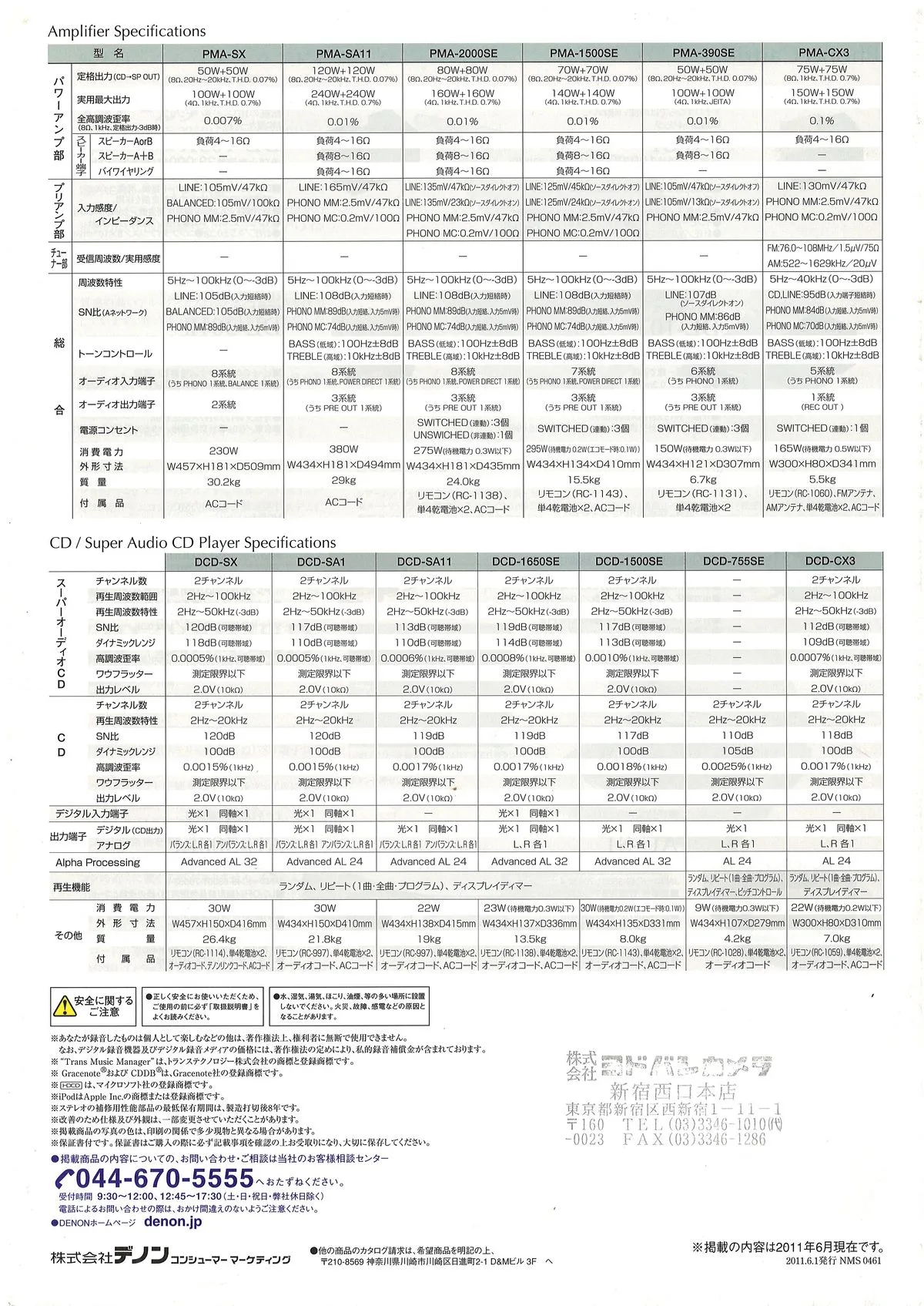 DENON Hi-Fi Audio Components June 2011 - 24