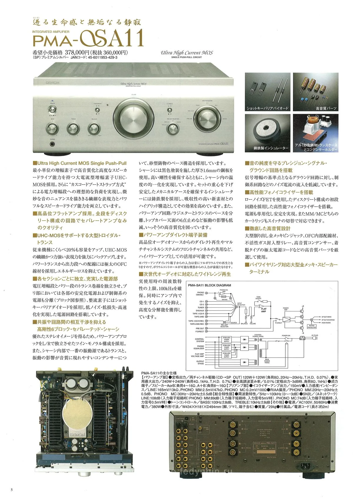 DENON Hi-Fi COMPONENTS September 2011 - 6