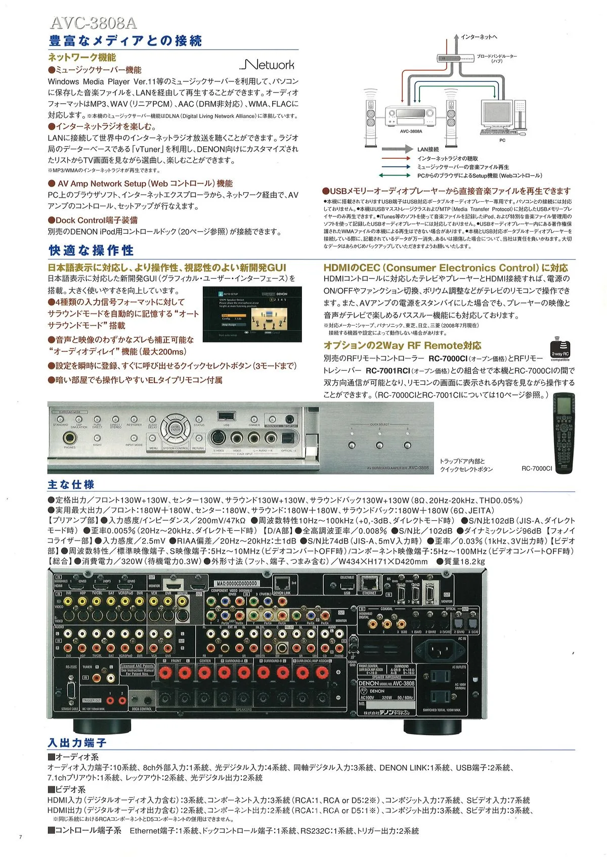 DENON Home Theater Components March 2009 - 8