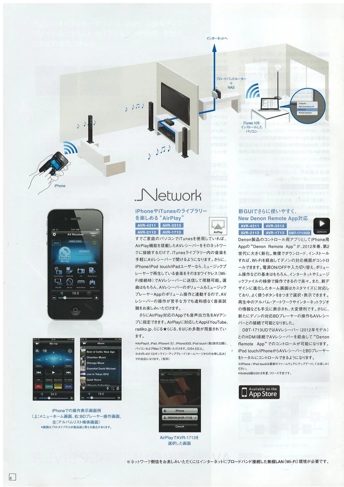 DENON HOME THEATER COMPONENTS July 2012 - 6