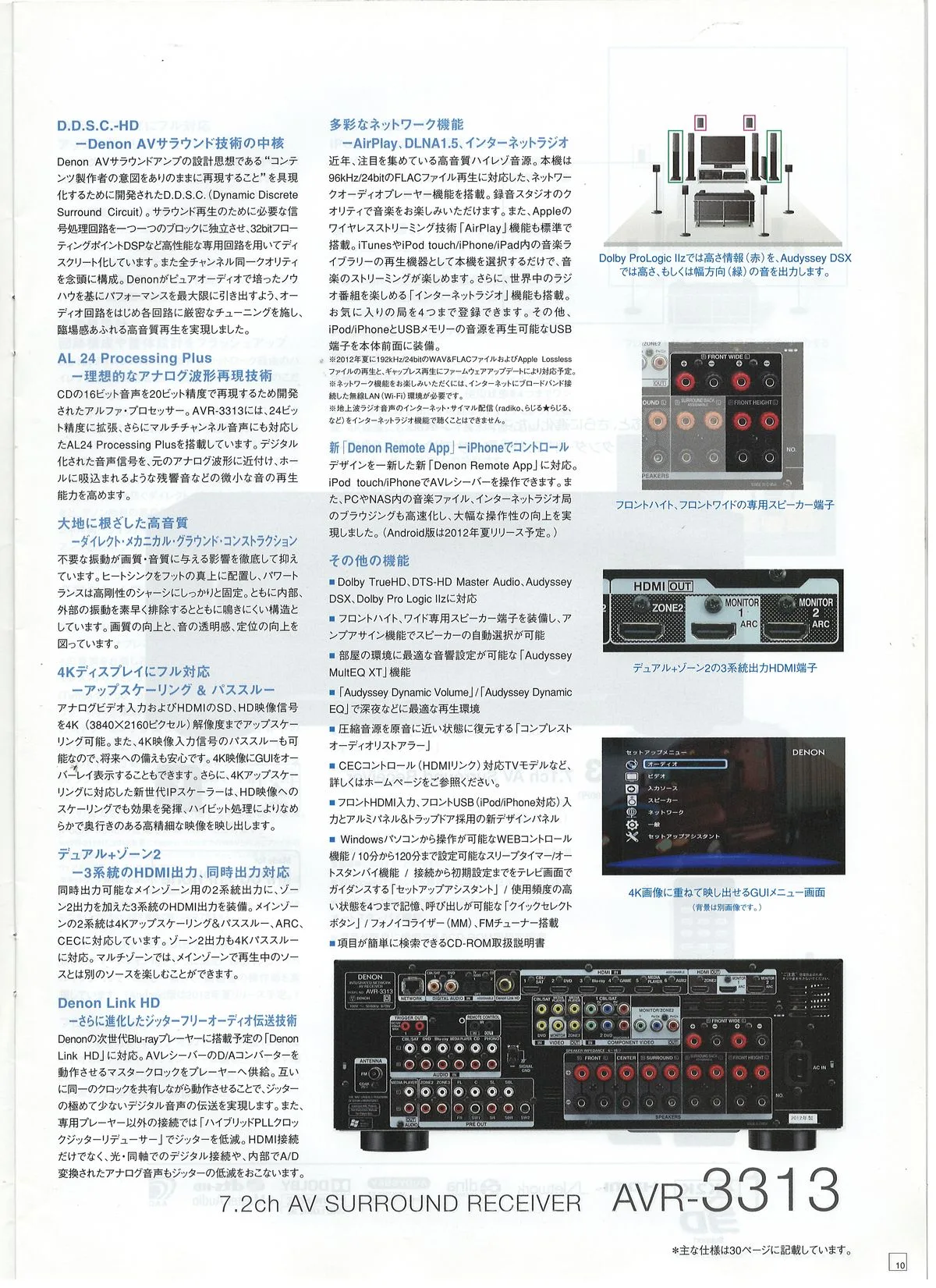 DENON HOME THEATER COMPONENTS July 2012 - 11