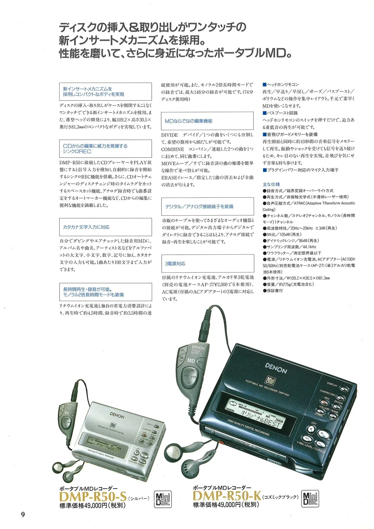DENON MINIDISC RECORDER May 1996 - 7