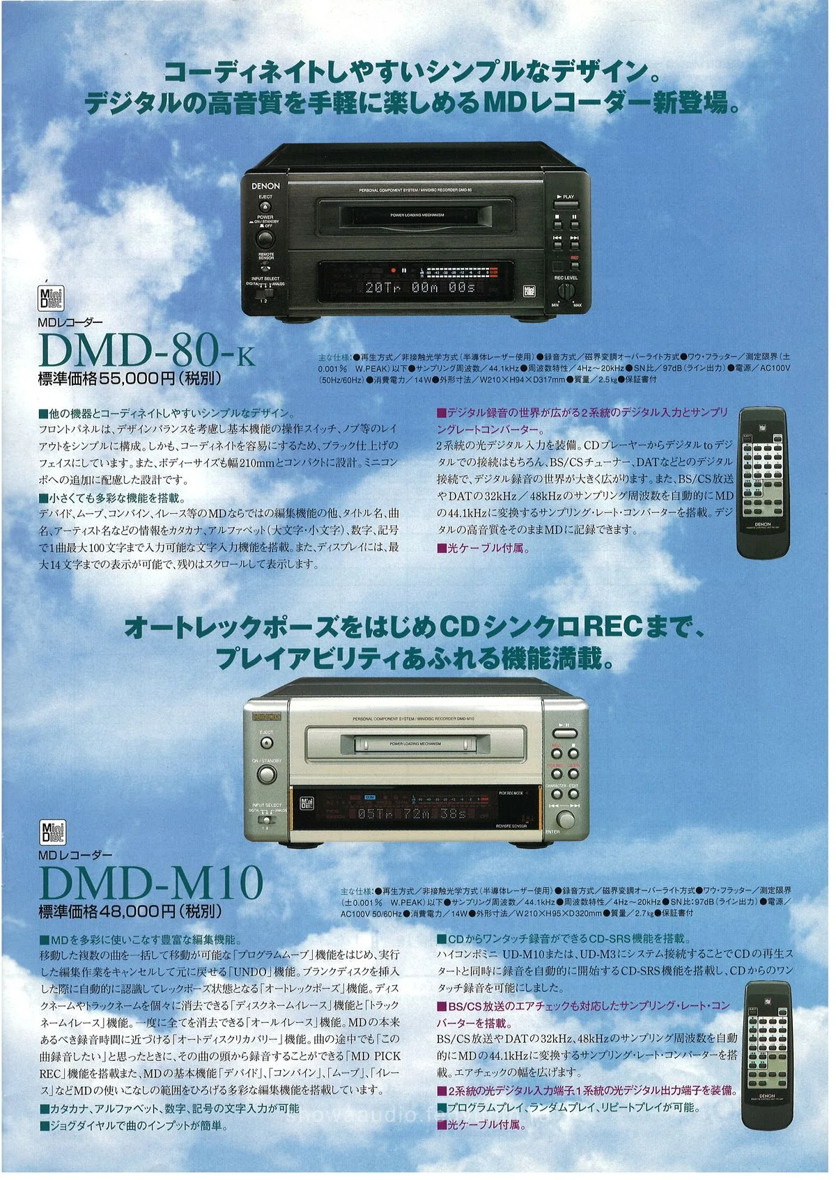DENON MINIDISC RECORDER January 1999 - 9