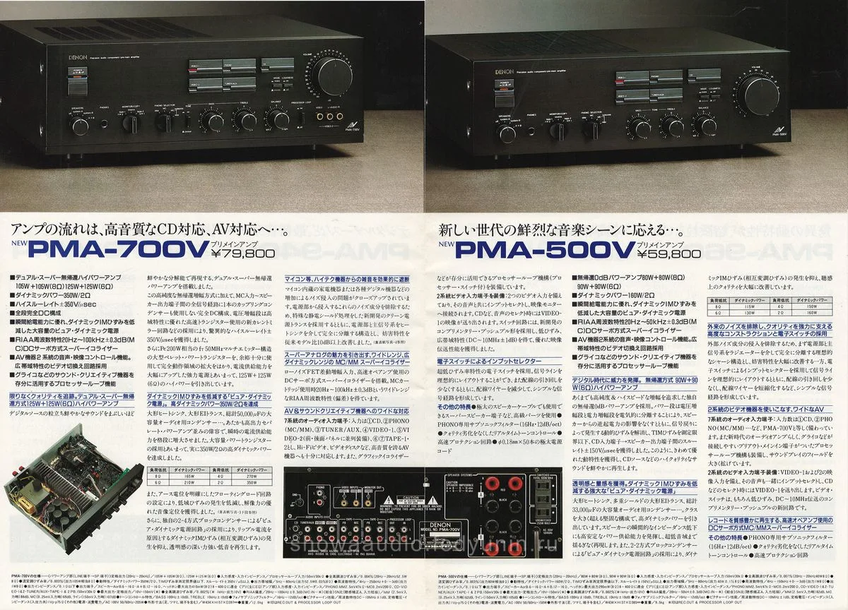 DENON PMA November 1985 - 2