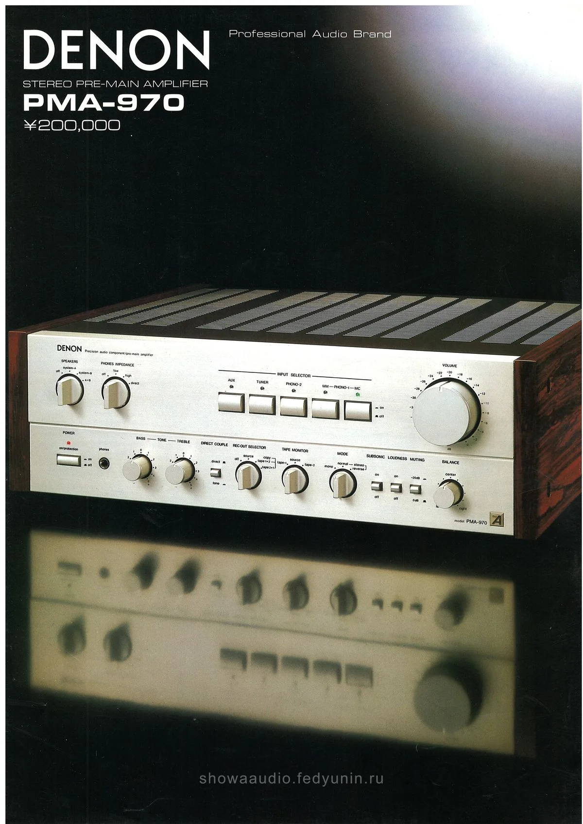 DENON PMA-970 October 1980 - cover