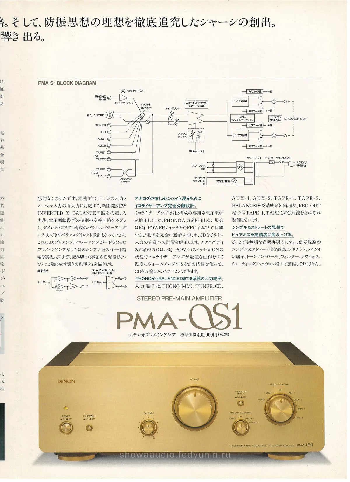 DENON PMA-αS1 September 1994 - extra 4