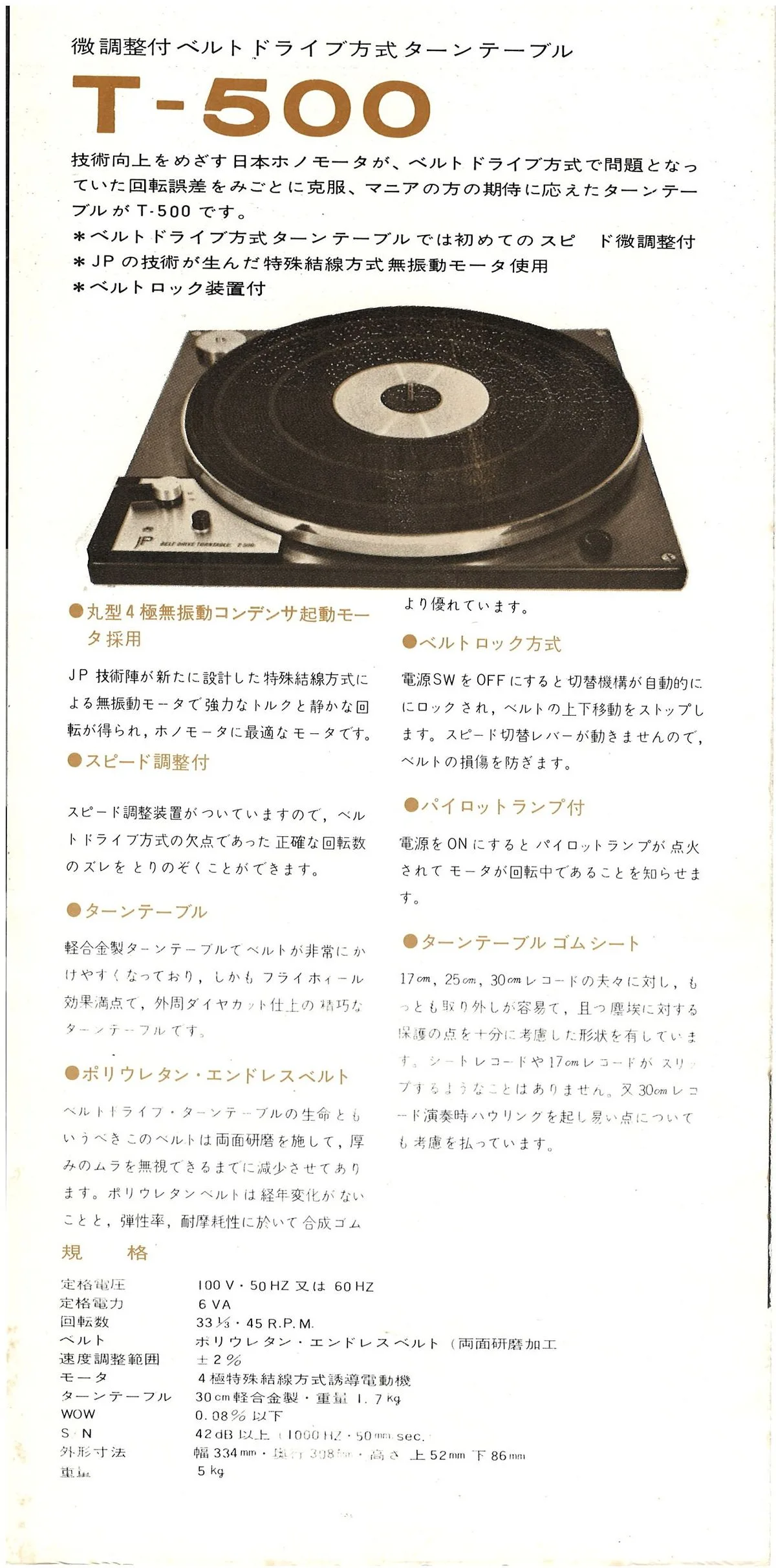 JP Audio Products 1968 - 5