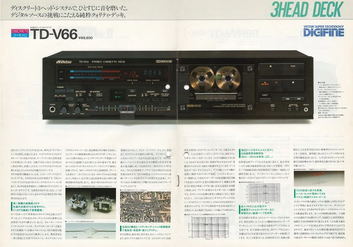 JVC-VICTOR Cassette Decks — 3