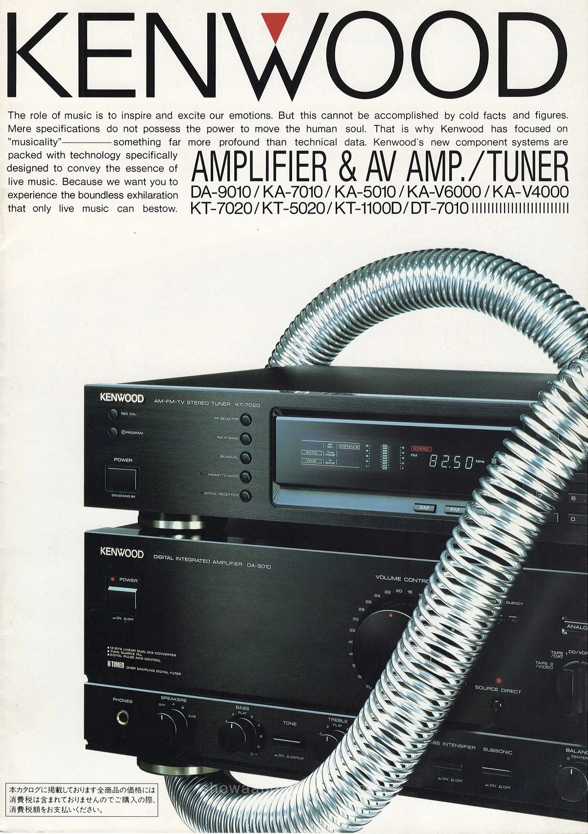 Kenwood Amplifier AV Tuner September 1989 - обложка