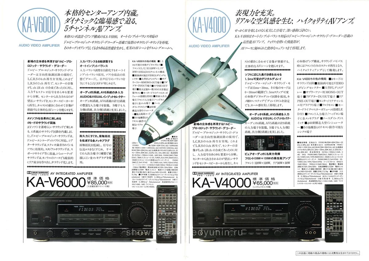 Kenwood Amplifier AV Tuner September 1989 - 9