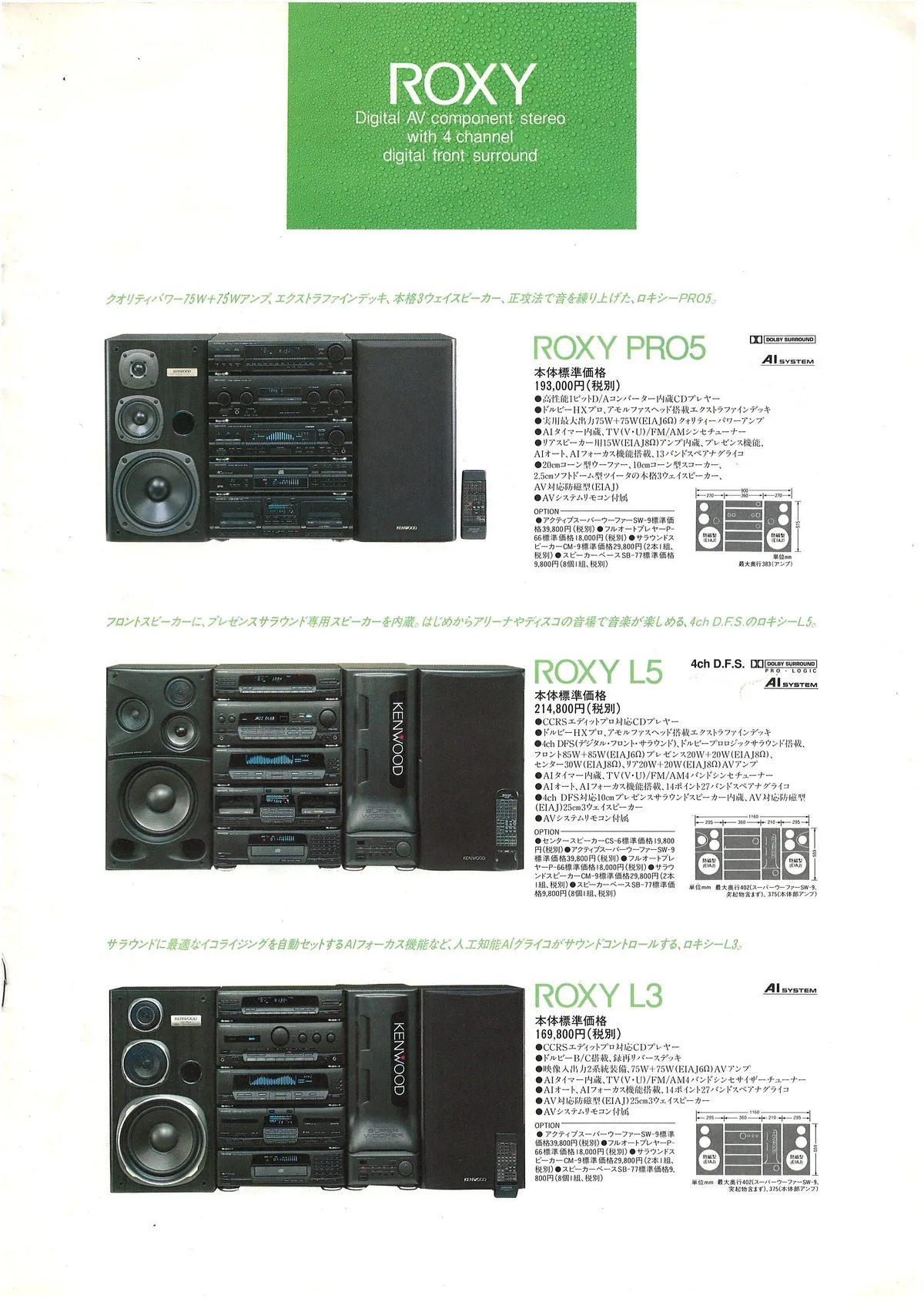 Kenwood Audio Products August 1992 - 7