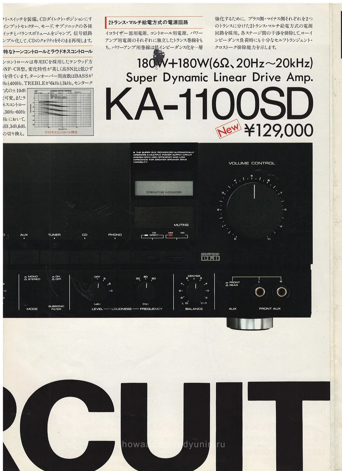 KENWOOD KA-1100SD — extra 6