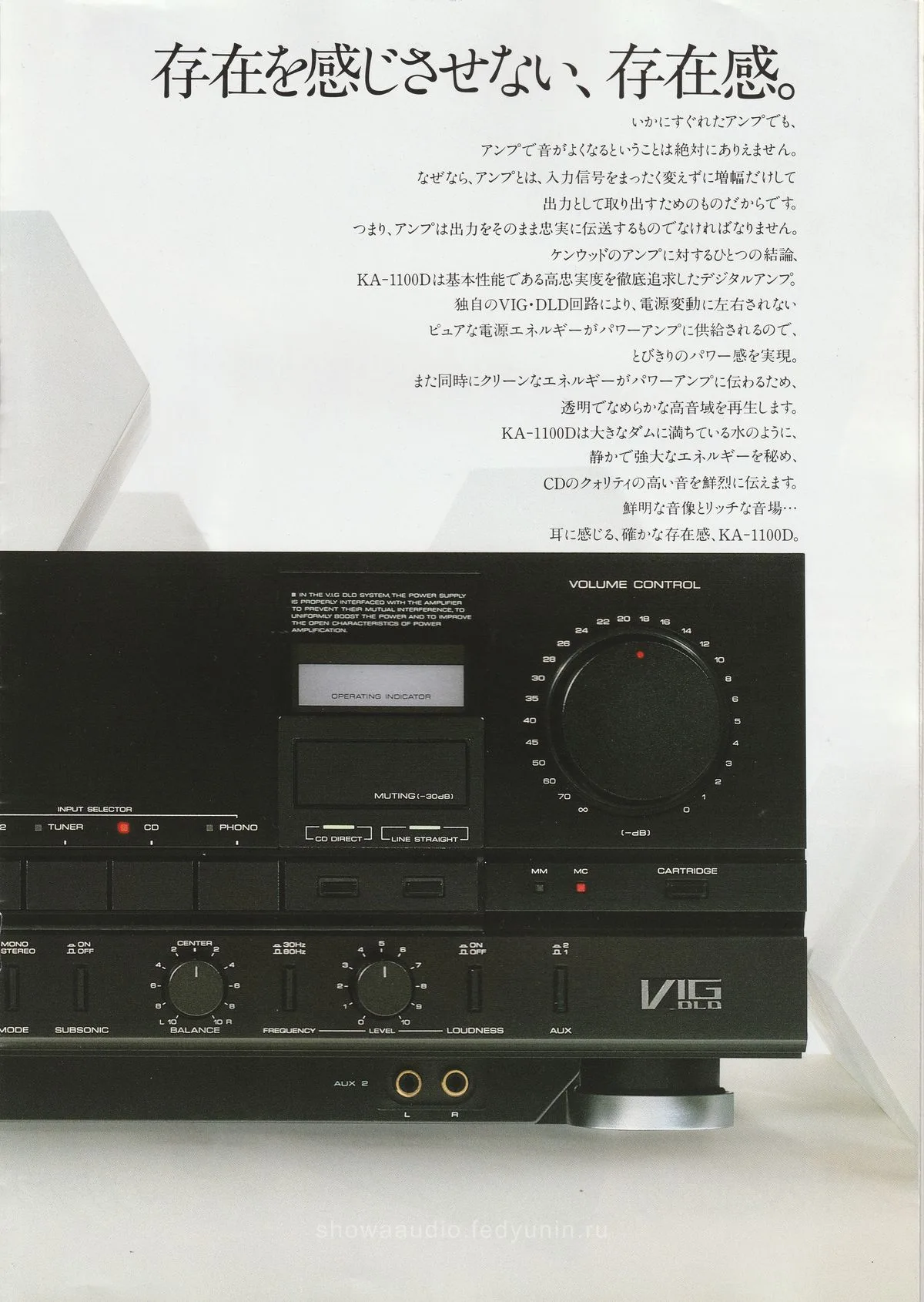 KENWOOD KA-1100D June 1986 - 3