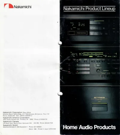 Nakamichi Home Audio Products