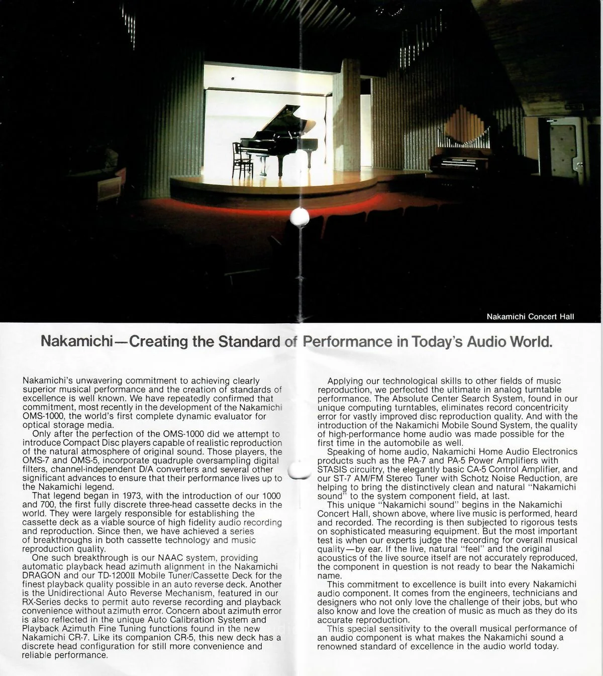 Nakamichi Home Audio Products — 2