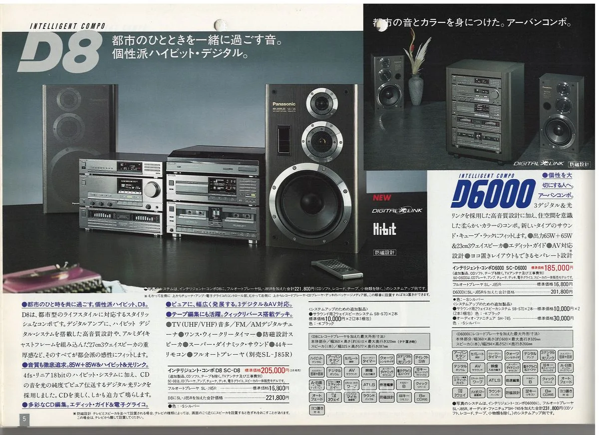 Panasonic/Technics Hi-Fi Audio Catalog - 6