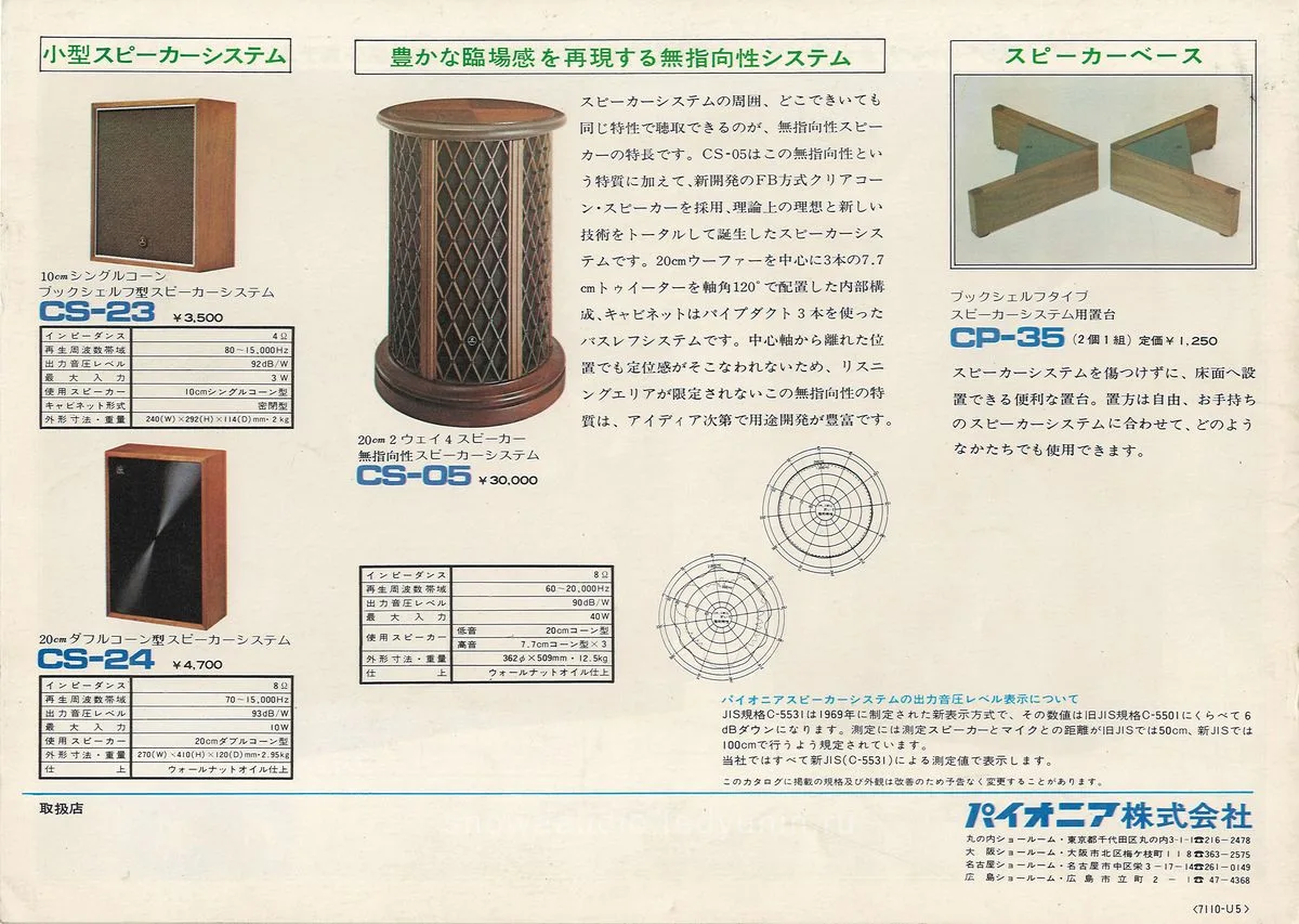 PIONEER Acoustic System — 8