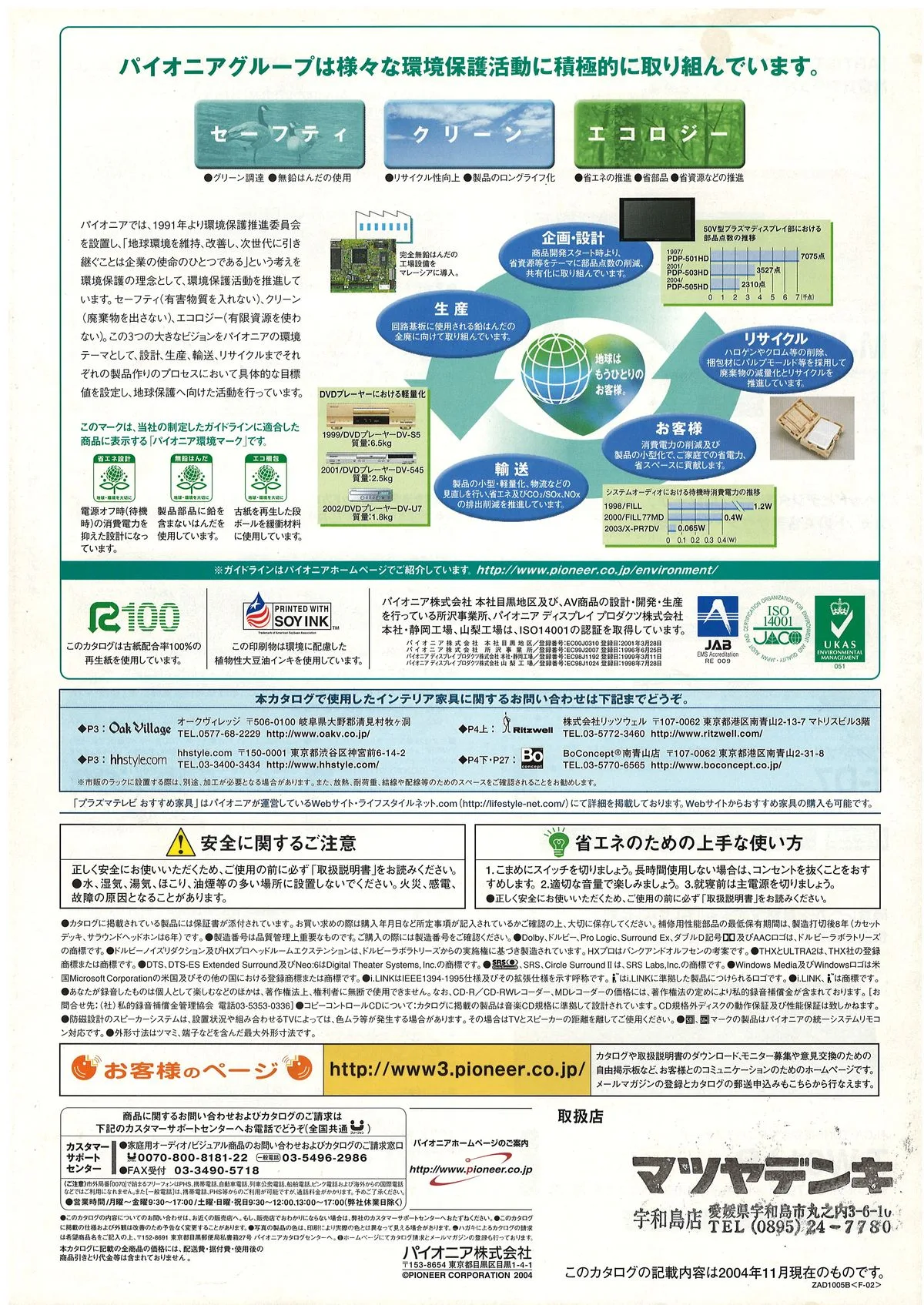 PIONEER AV Components Catalog 2004.11 — 36