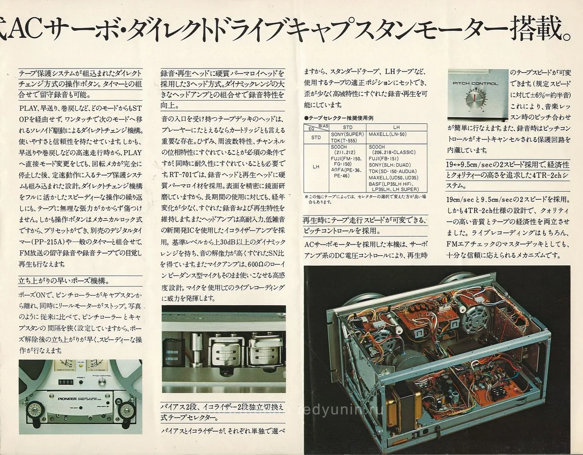 PIONEER RT-701 — доп. 3