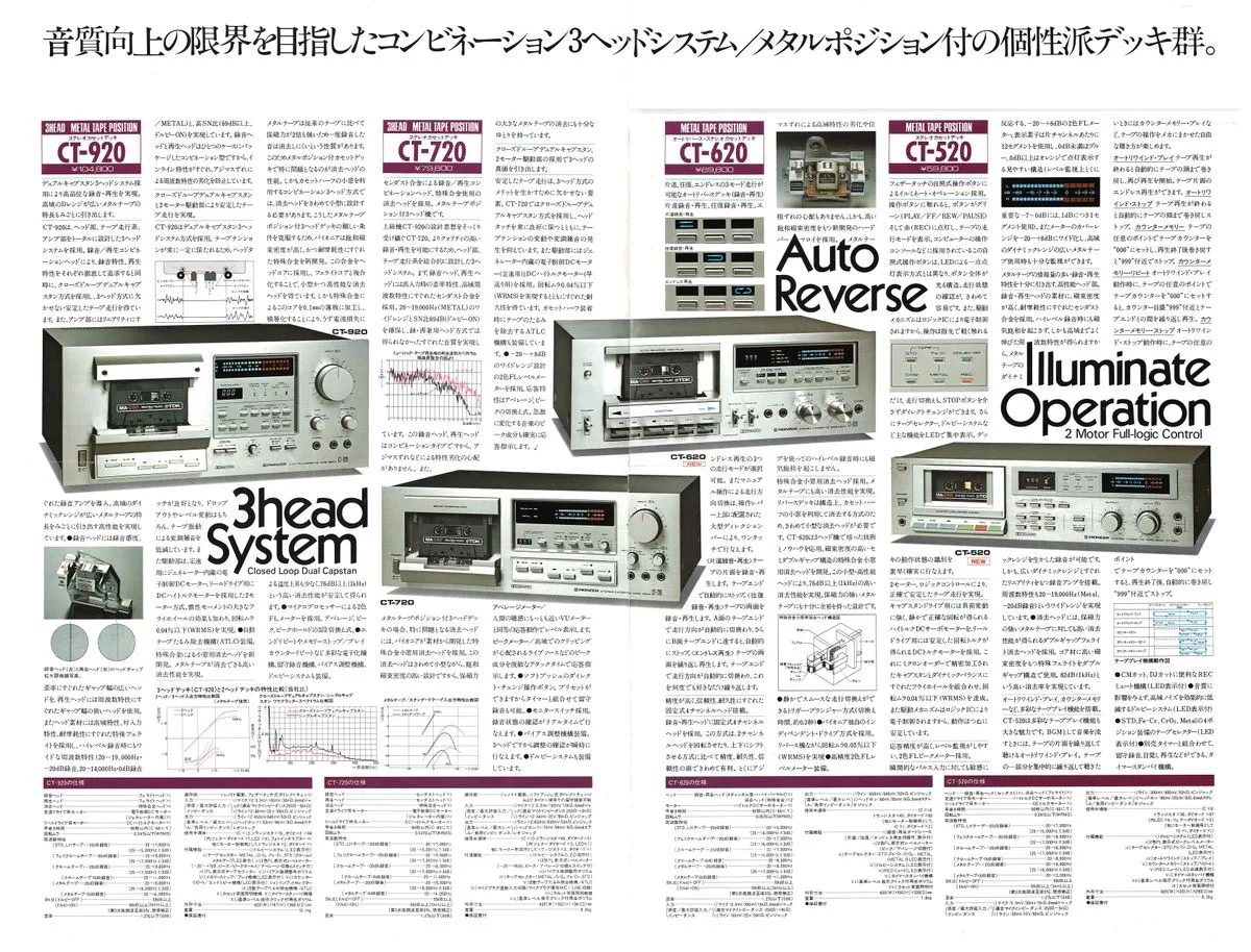 PIONEER Stereo Tape Decks — 4