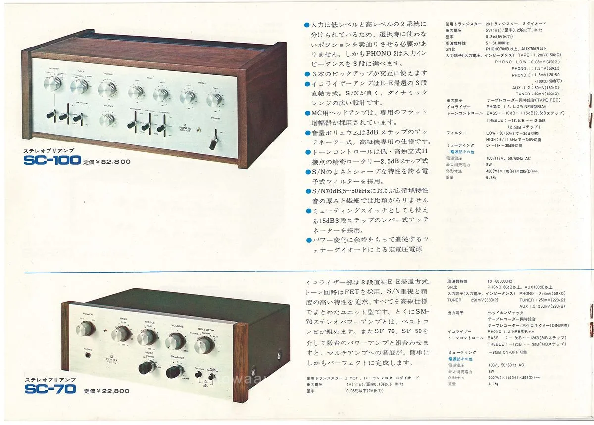 PIONEER Tuners & Amplifiers — 6